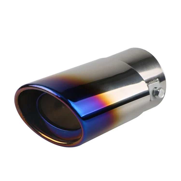 Universal Car Exhaust Muffler Tip Round Stainless Steel Car Tail Rear Chrome Round Exhaust Pipe Tail Muffler Tip Pipe