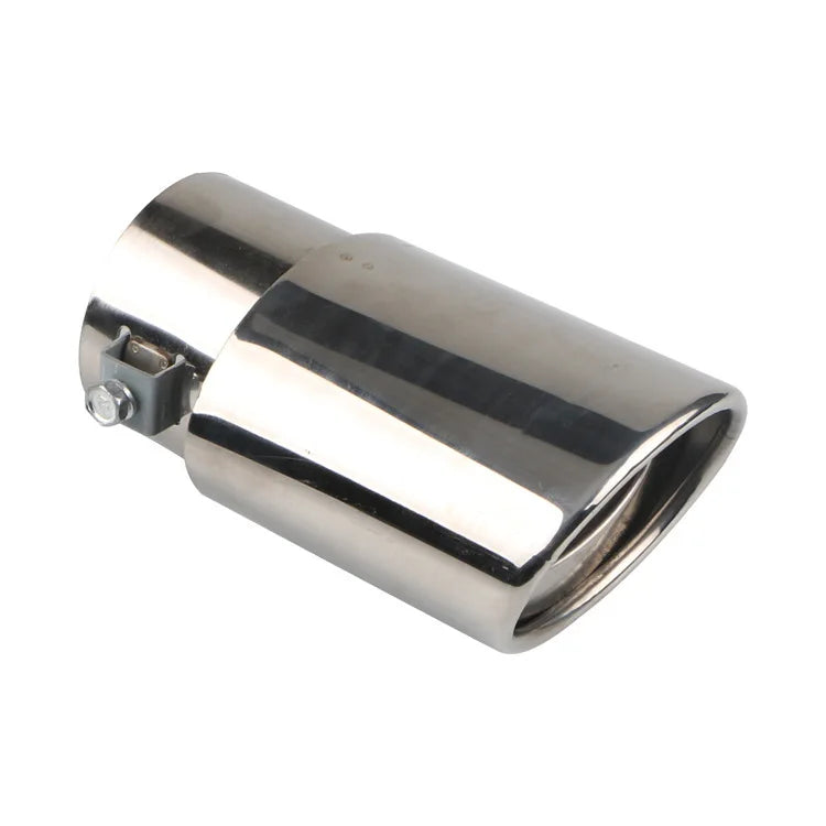 Universal Car Exhaust Muffler Tip Round Stainless Steel Car Tail Rear Chrome Round Exhaust Pipe Tail Muffler Tip Pipe