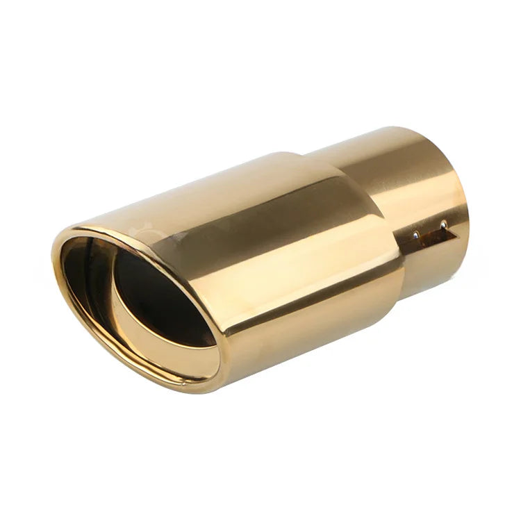 Universal Car Exhaust Muffler Tip Round Stainless Steel Car Tail Rear Chrome Round Exhaust Pipe Tail Muffler Tip Pipe